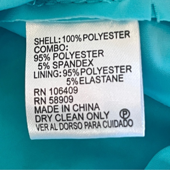 NEW Antonio MELANI Teal Lace Overlay Cocktail Dress Sz 14 - Picture 10 of 11